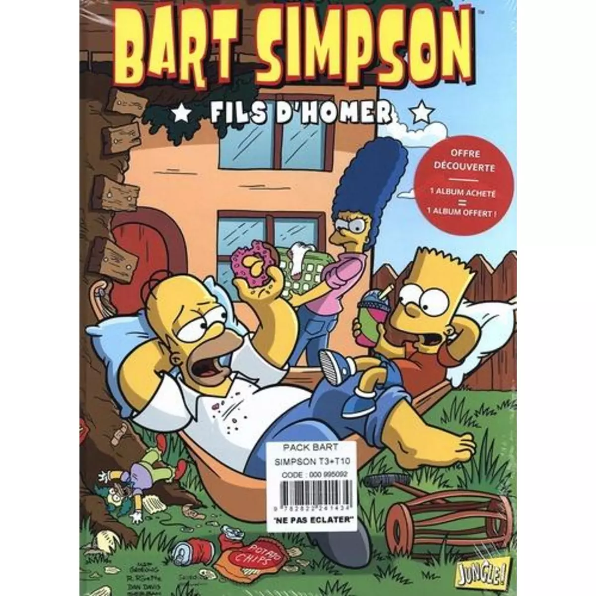  BART SIMPSON : PACK 2 VOLUMES : TOME 3, FILS D'HOMER ; TOME 10, UN LIVRE DIABOLIQUE !, Groening Matt