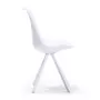VS VENTA-STOCK Pack 2 chaises Salle à Manger Cross Style Nordique Blanc, 54 cm x 49 cm x 84 cm