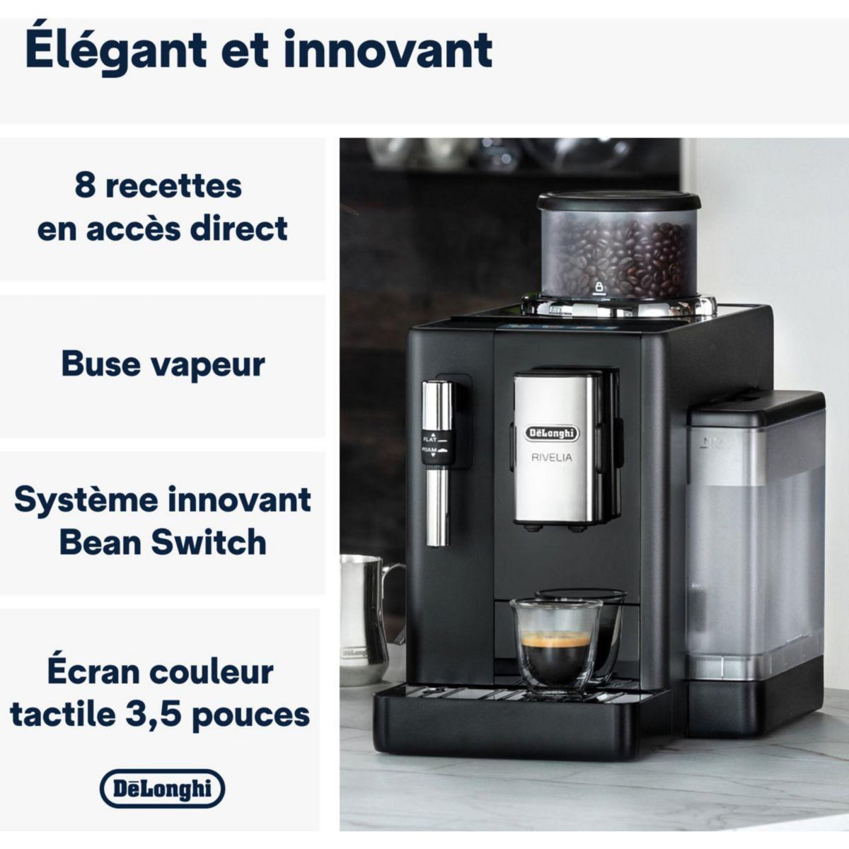 DELONGHI Expresso Broyeur rivelia FEB4435.B