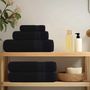 Voir la diapositive 3 : VIDAXL Serviettes de douche 2 pcs noir 70x140 cm 360 g m² 100% coton