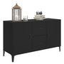 Voir la diapositive 4 : VIDAXL Buffet noir 100x36x60 cm bois d'ingenierie