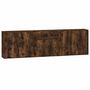 Voir la diapositive 2 : VIDAXL Buffets 3 pcs Chene fume Bois d'ingenierie