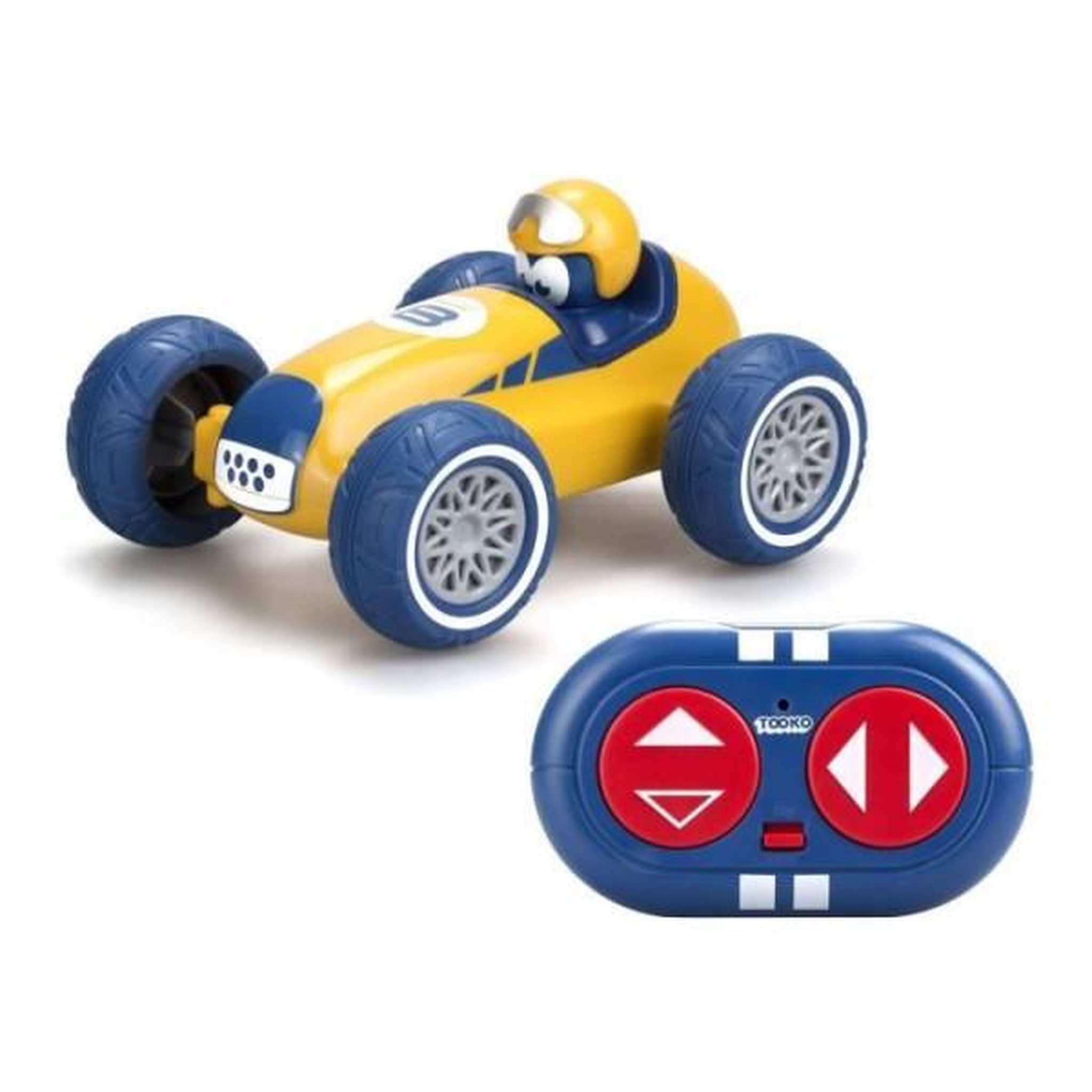 Voir la diapositive 3 : TOOKO Voiture télécommandée TOOKO - Look Vintage - Des 3 ans - Coloris aléatoire : rouge ou jaune - 13 cm