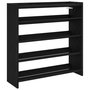 Voir la diapositive 2 : VIDAXL Etagere a chaussures noir 80x25x81 cm bois d'ingenierie