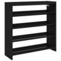 Voir la diapositive 2 : VIDAXL Etagere a chaussures noir 80x25x81 cm bois d'ingenierie