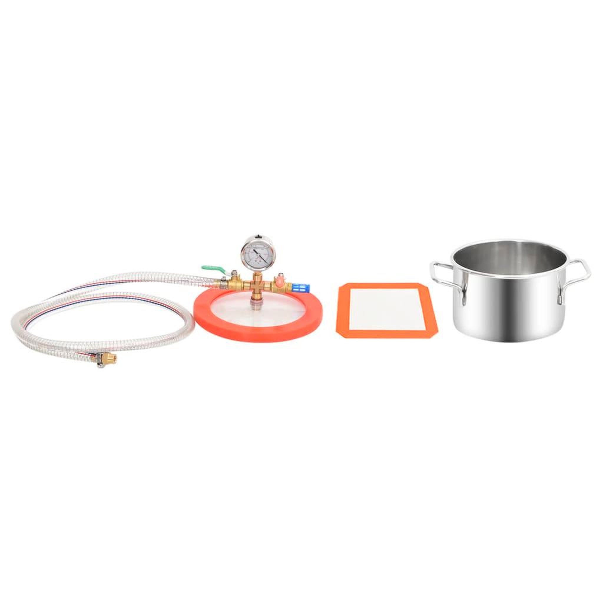 Voir la diapositive 3 : VIDAXL Chambre a vide Inox 3,7 L