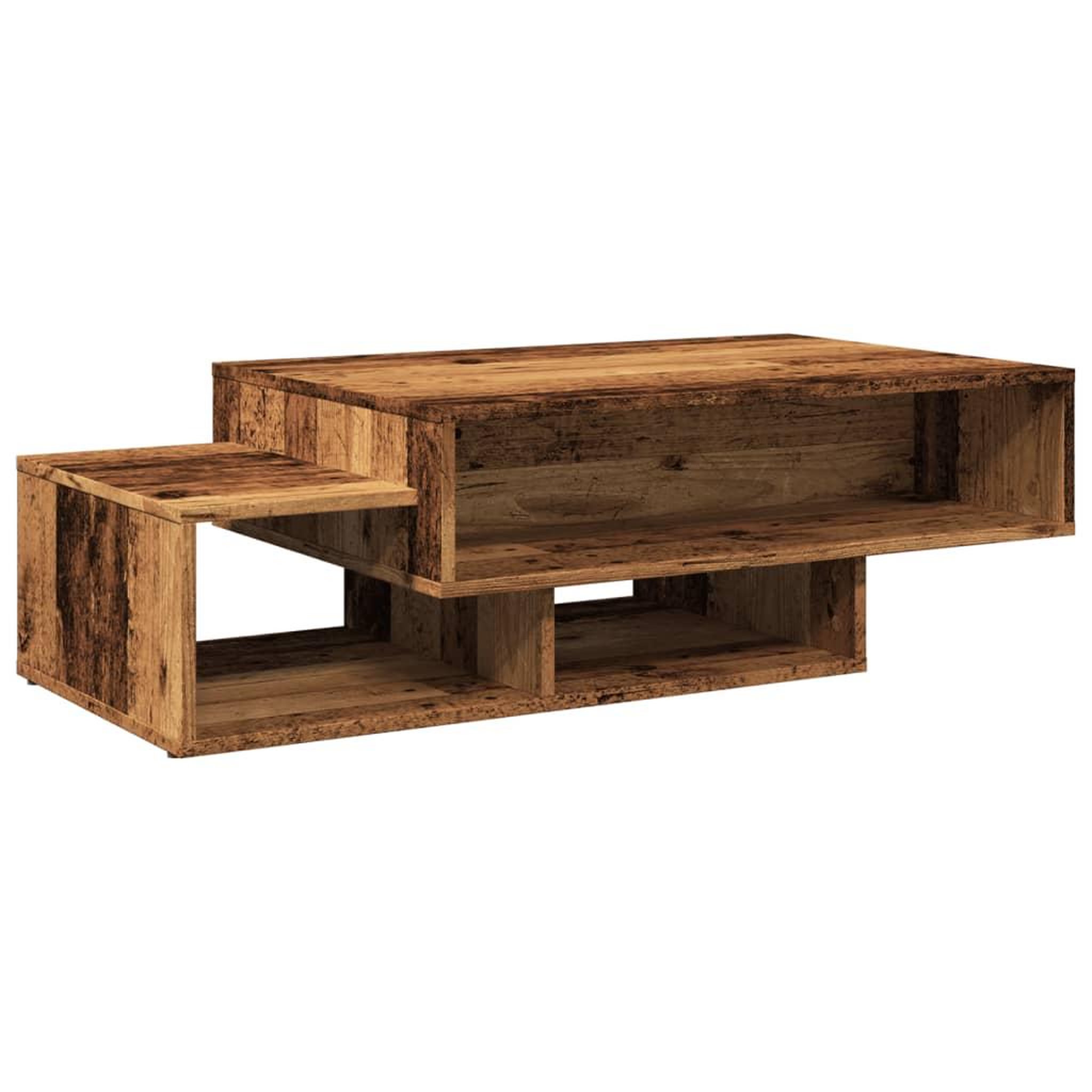 Voir la diapositive 2 : VIDAXL Table basse vieux bois 105x55x32 cm bois d'ingenierie