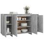 Voir la diapositive 4 : VIDAXL Buffet gris beton 135x41x75 cm bois d'ingenierie
