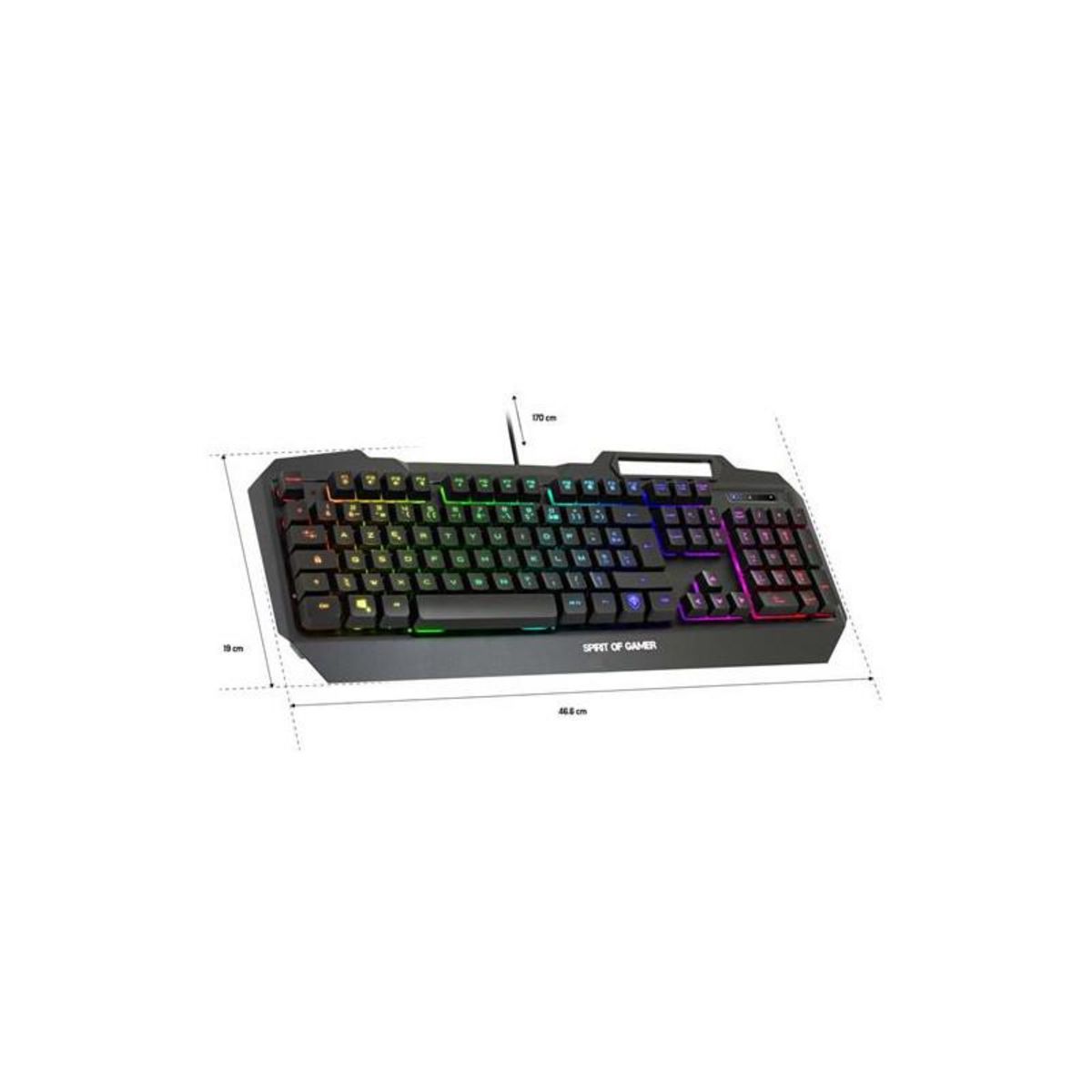 SPIRIT Of GAMER Clavier Gaming filaire Spirit Of Gamer Elite K40 Noir
