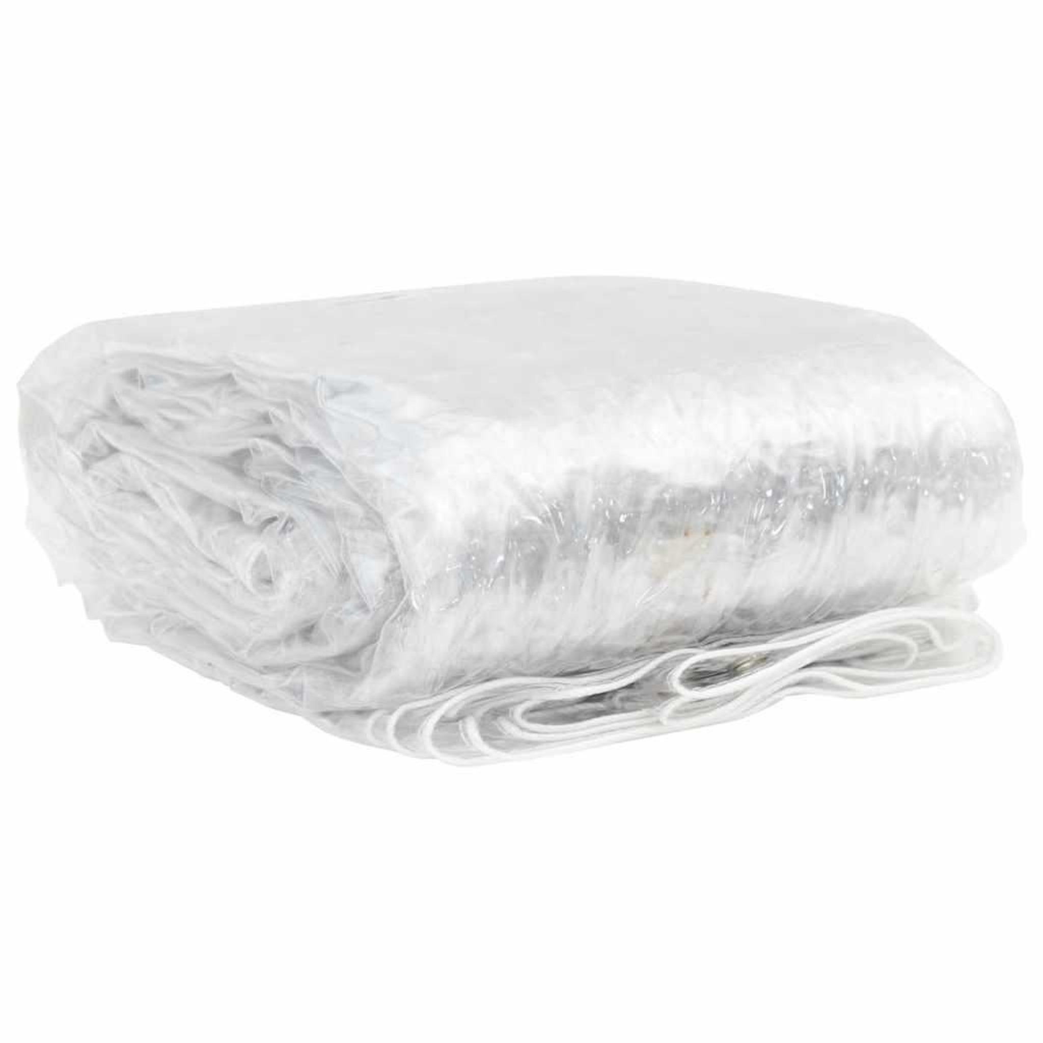 Voir la diapositive 3 : VIDAXL Bache transparente avec œillets 2x12 m PVC