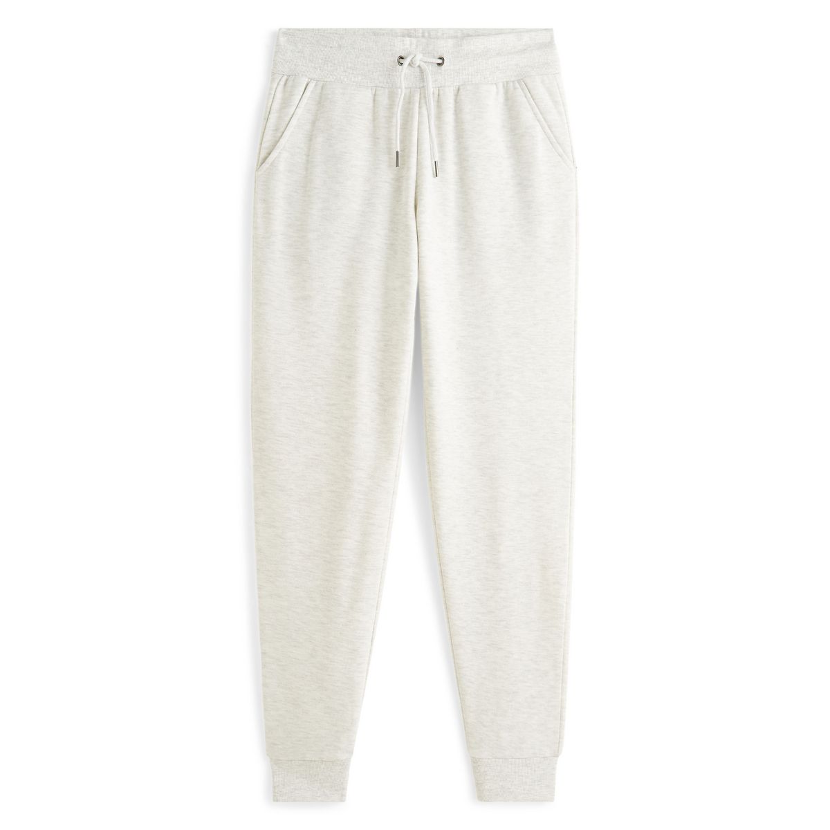 INEXTENSO Pantalon molleton écru femme