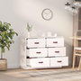 Voir la diapositive 3 : VIDAXL Buffet Blanc 100x40x75 cm Bois massif de pin