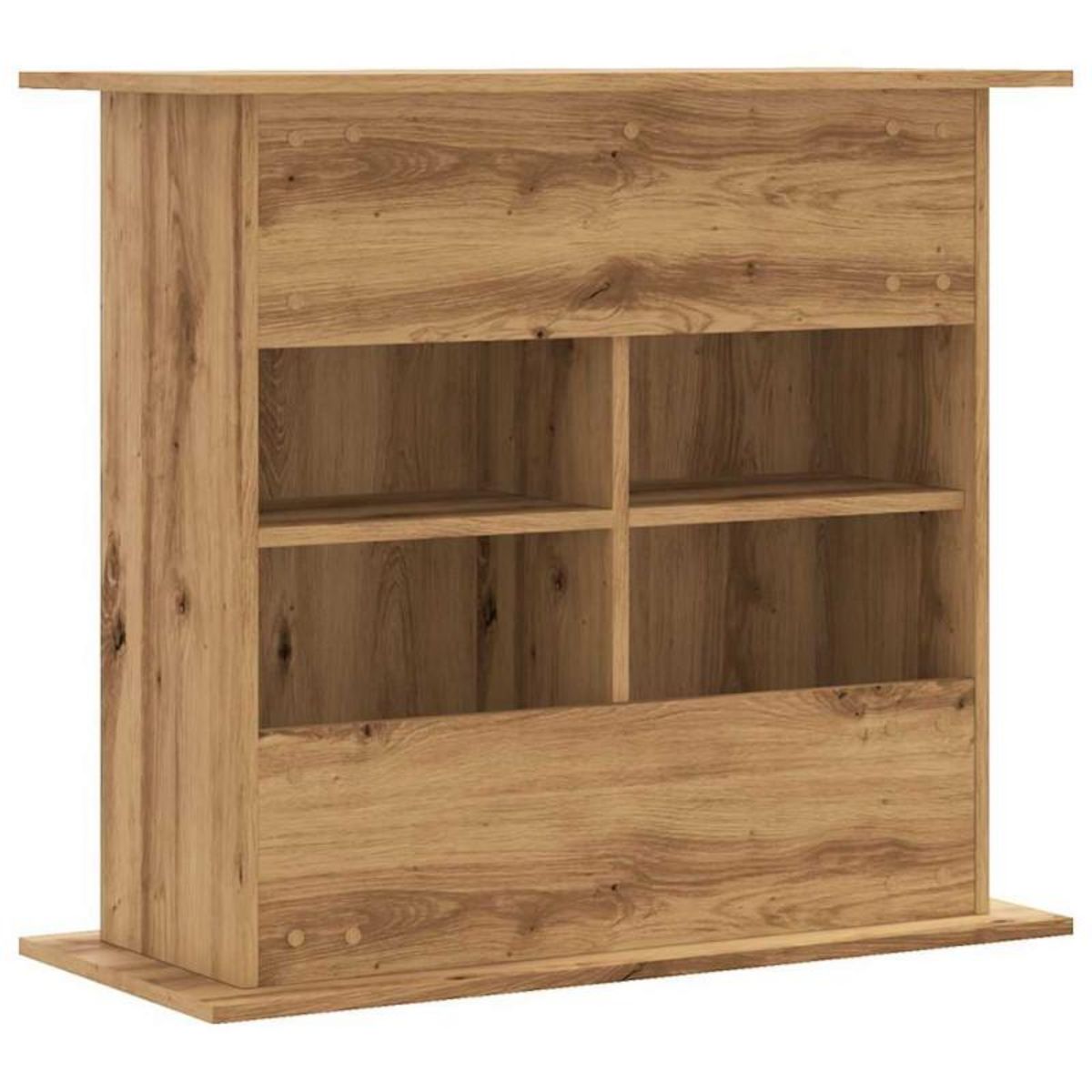 VIDAXL Support d aquarium chêne artisanal 81x36x73 cm bois ingénierie