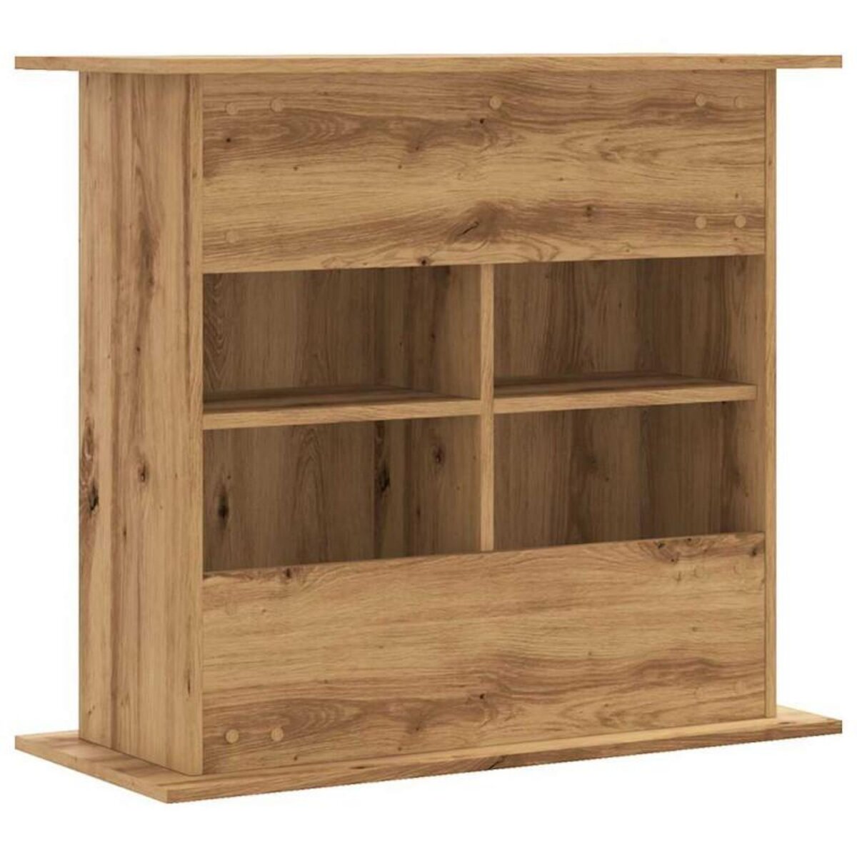VIDAXL Support d aquarium chêne artisanal 81x36x73 cm bois ingénierie