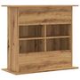 Voir la diapositive 6 : VIDAXL Support d aquarium chêne artisanal 81x36x73 cm bois ingénierie