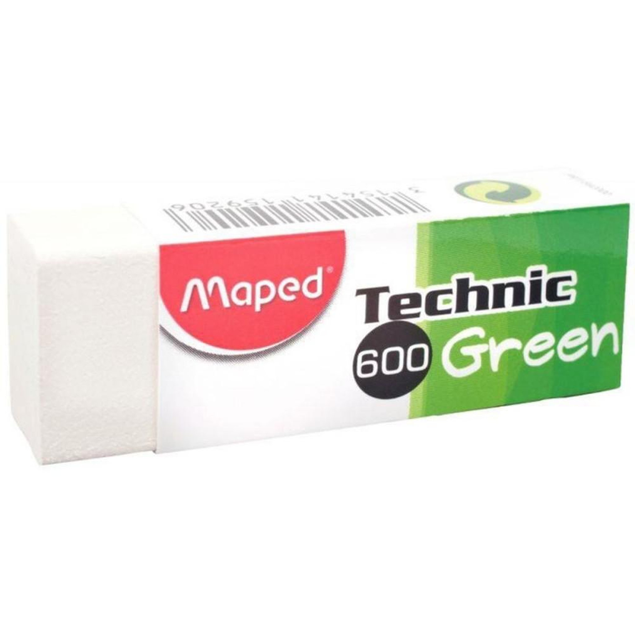 Voir la diapositive 2 : MAPED Gomme plastique anti-poussière CD Technic 600 blanche 61 x 22 x 12 mm