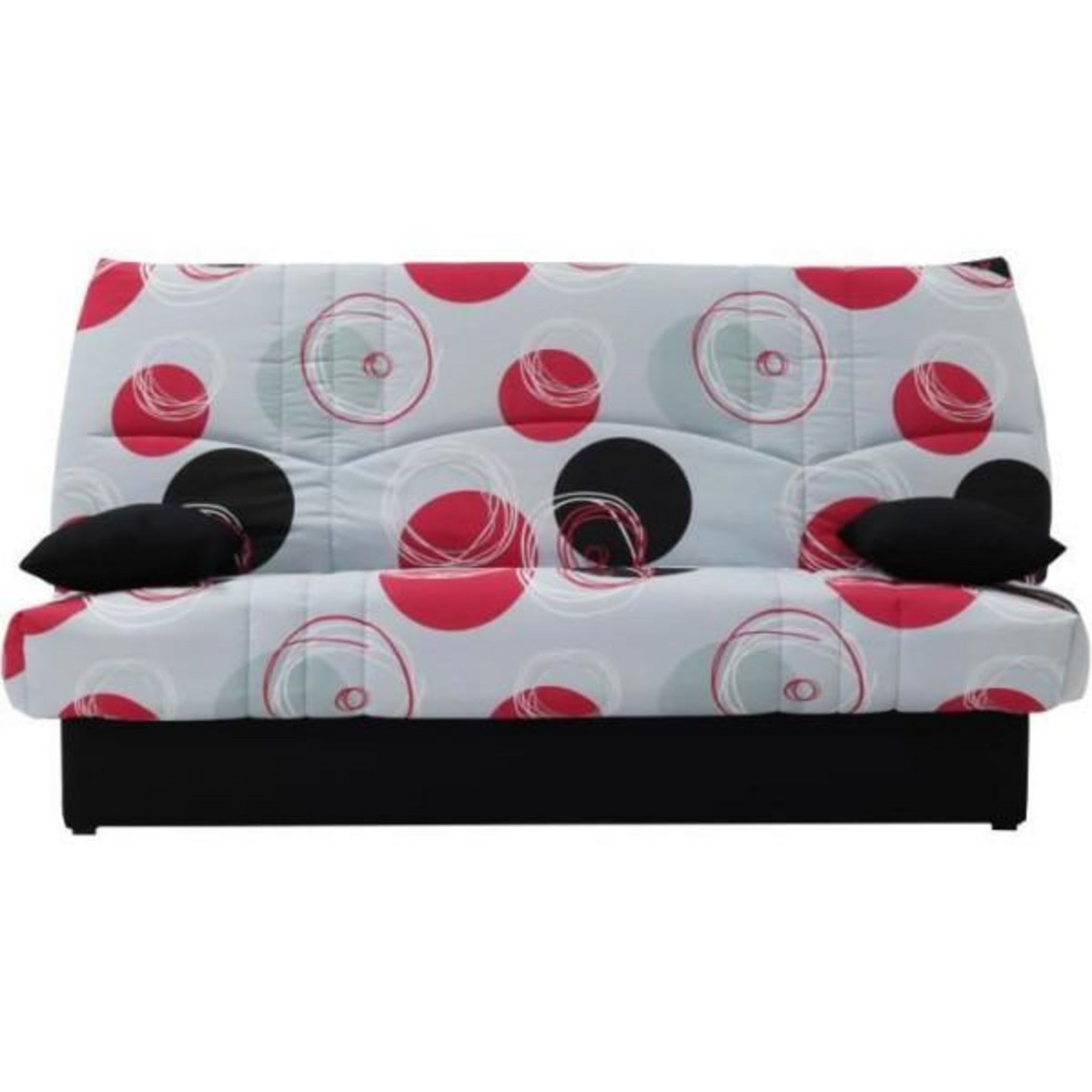 MARKET24 Clic clac 3 places DREAM - Tissu 100% Coton imprimé Planete - Couchage 125x190 cm - L190 x P92 x H96 cm