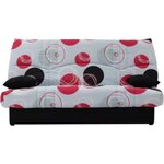 MARKET24 Clic clac 3 places DREAM - Tissu 100% Coton imprimé Planete - Couchage 125x190 cm - L190 x P92 x H96 cm