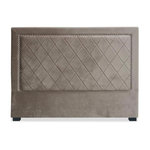 Paris Prix Tête de Lit Design en Velours  Sofia  160cm Taupe