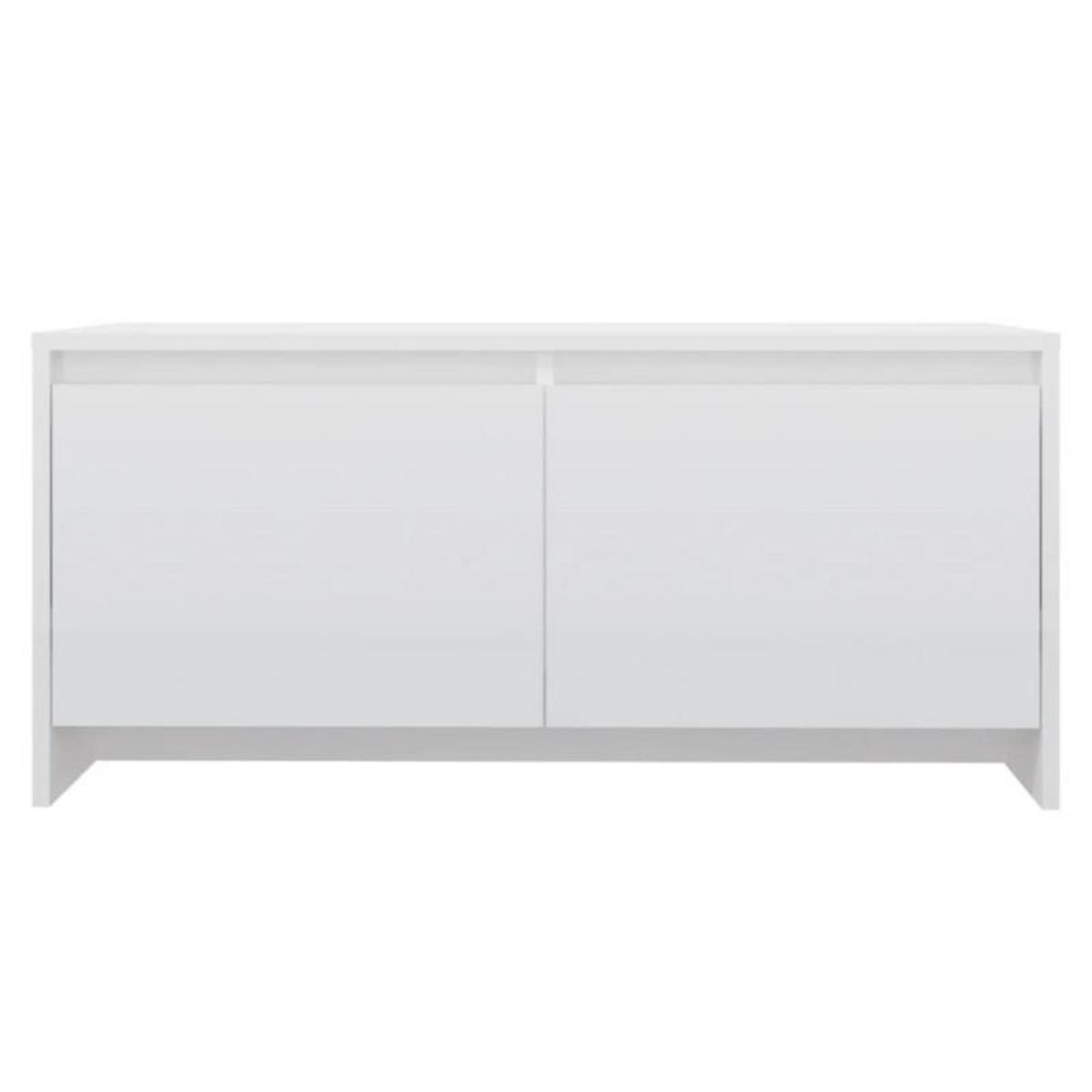 VIDAXL Table basse blanc brillant 90x50x41,5 cm bois d ingénierie