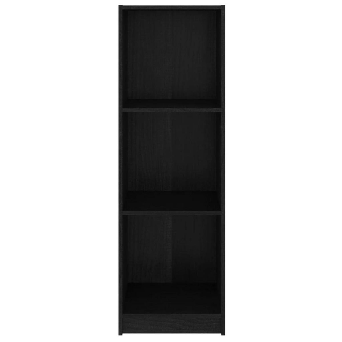 VIDAXL Bibliotheque/Separateur de piece Noir 36x33x110 cm Pin massif