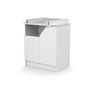 Voir la diapositive 1 : Commode à langer 2 portes CARNAVAL Blanc