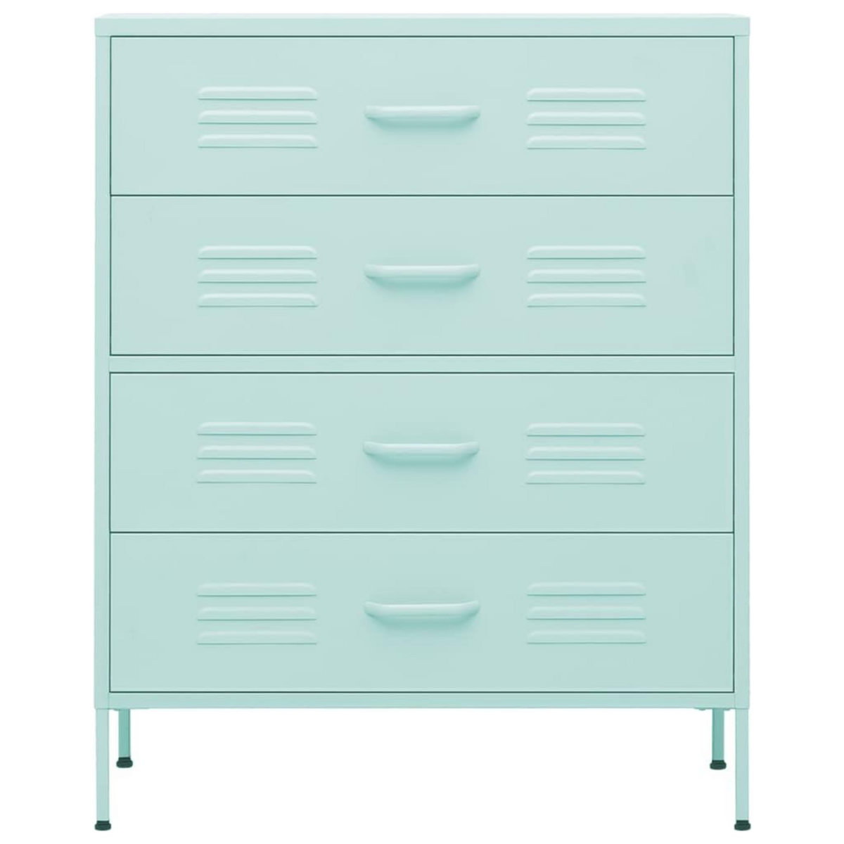 VIDAXL Commode Vert menthe 80x35x101,5 cm Acier