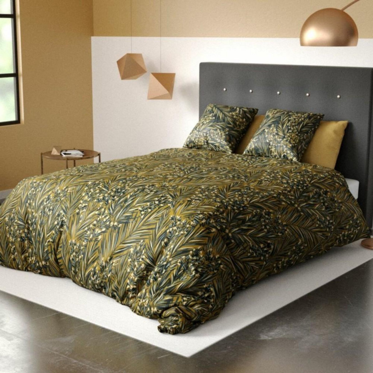 ATELIER DU COTON Housse de couette 260x240 NAVA + 2 taies coton Bio 57 fils/cm2