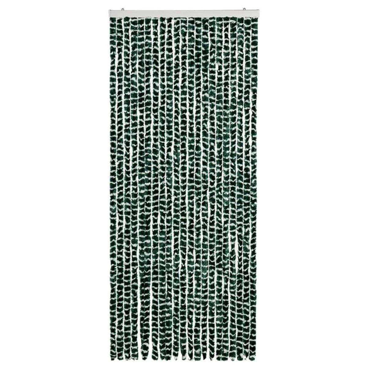 VIDAXL Moustiquaire Vert et blanc 90x220 cm Chenille