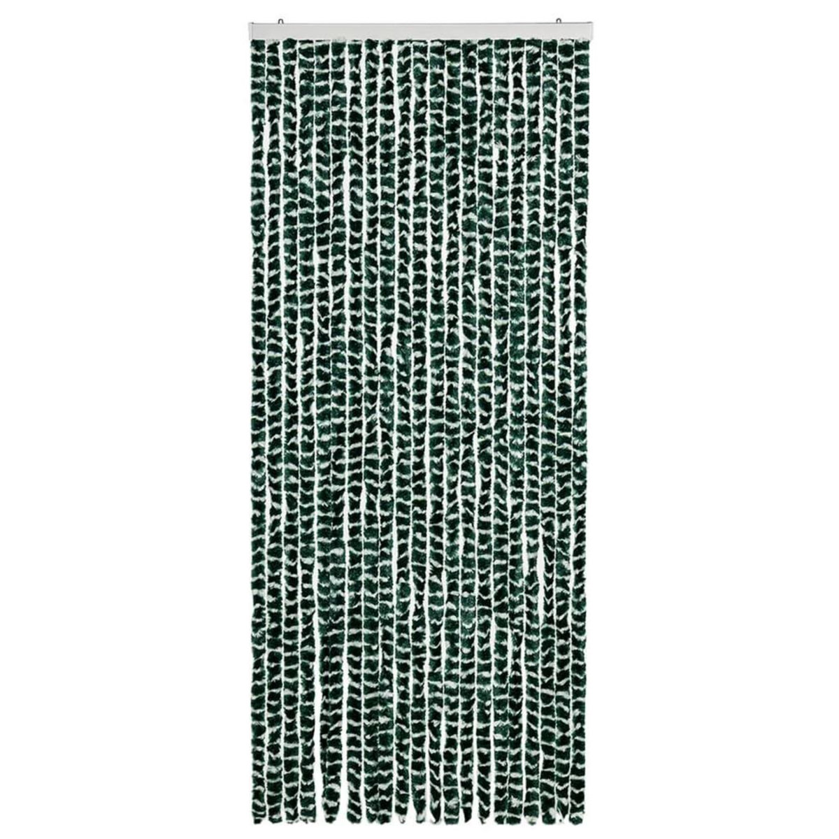 VIDAXL Moustiquaire Vert et blanc 90x220 cm Chenille