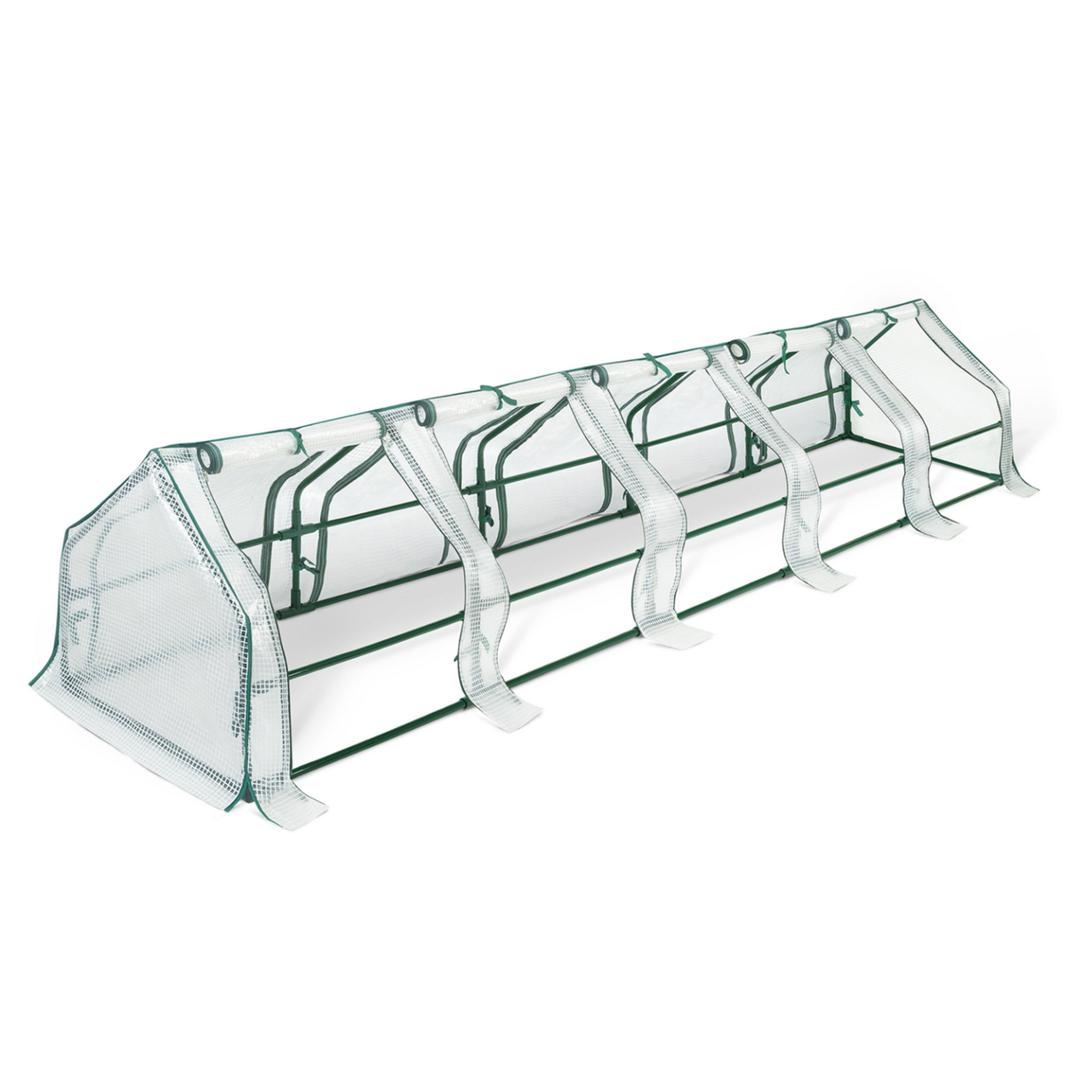 ID MARKET Serre châssis de jardin spéciale forçage L. 300 CM blanche