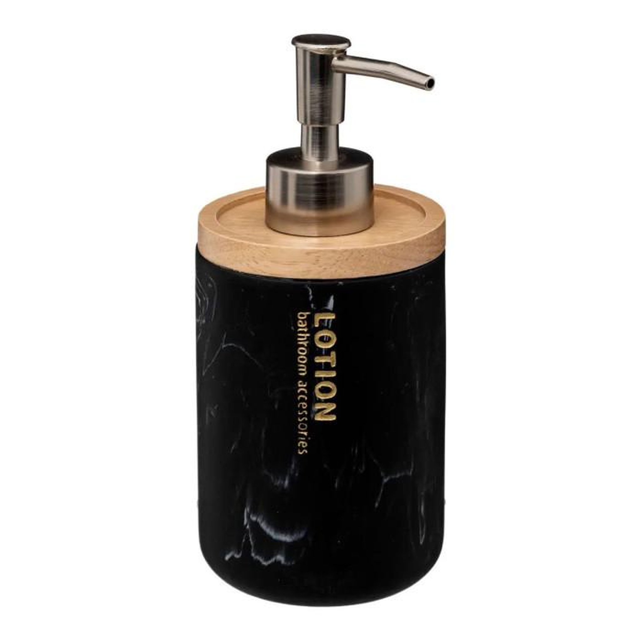 FIVE Distributeur de Savon en Bambou  Léa  17cm Noir