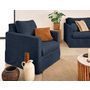 Voir la diapositive 4 : LISA DESIGN Serena - housse en velours texturé pour fauteuil