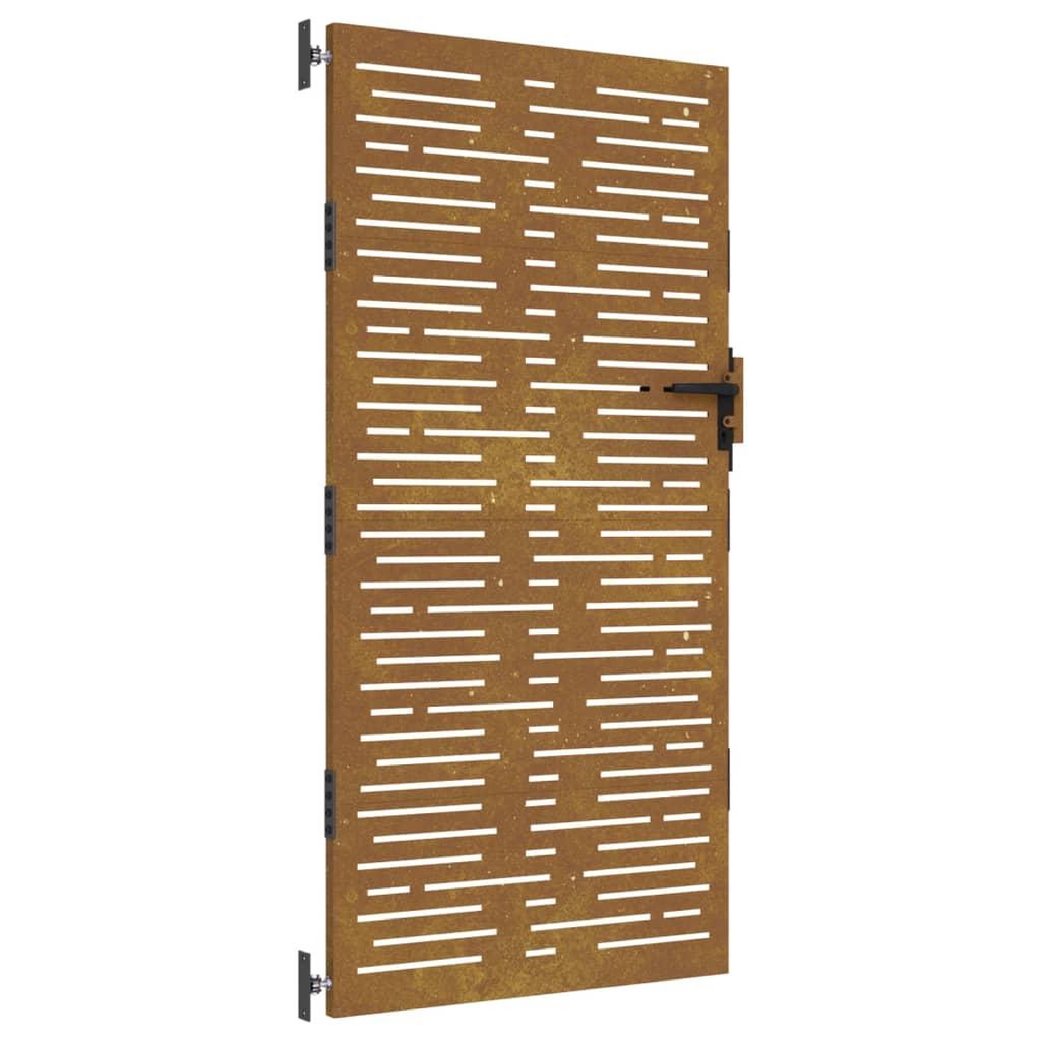 Voir la diapositive 2 : VIDAXL Portail de jardin 85x200 cm acier corten conception de carre