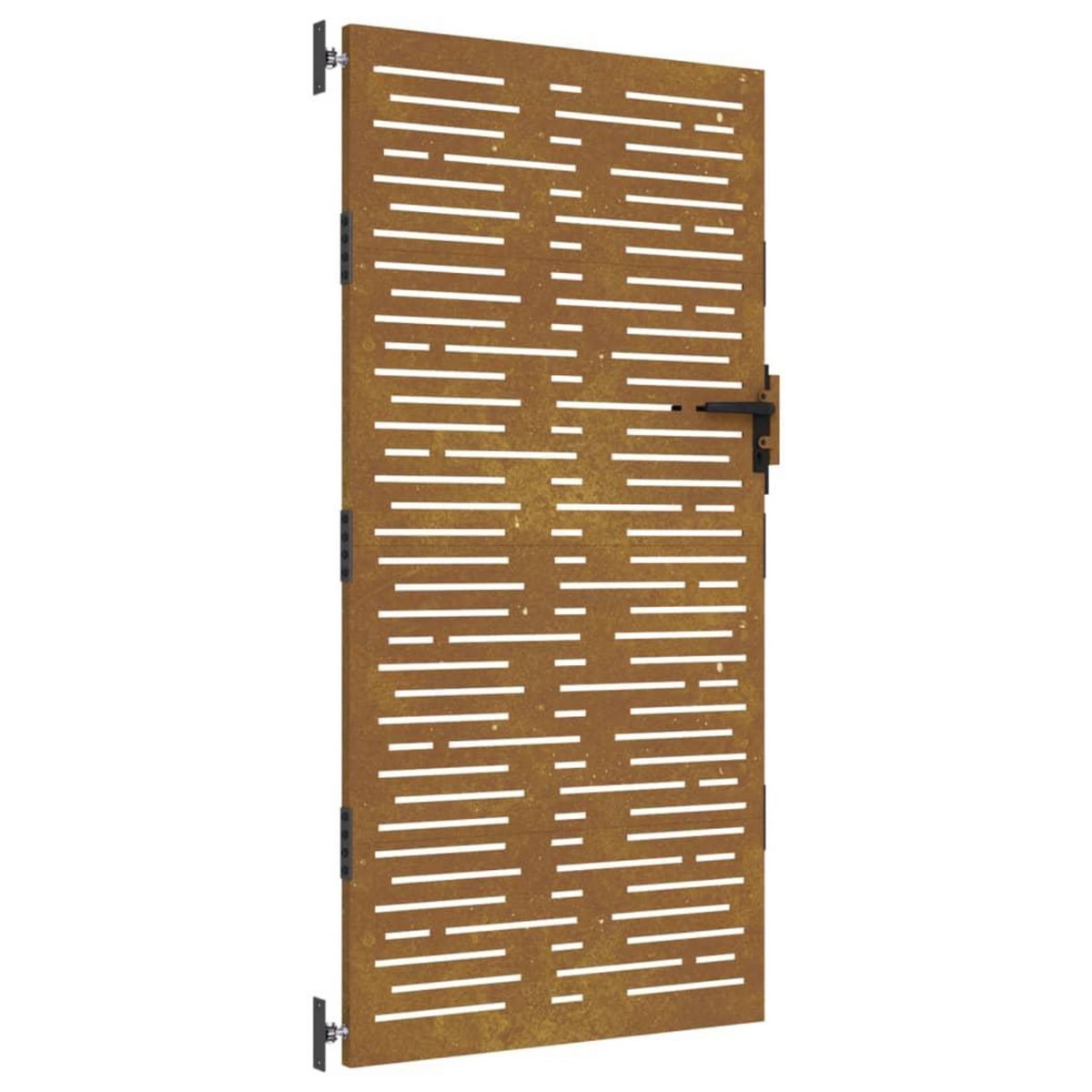 VIDAXL Portail de jardin 85x200 cm acier corten conception de carre