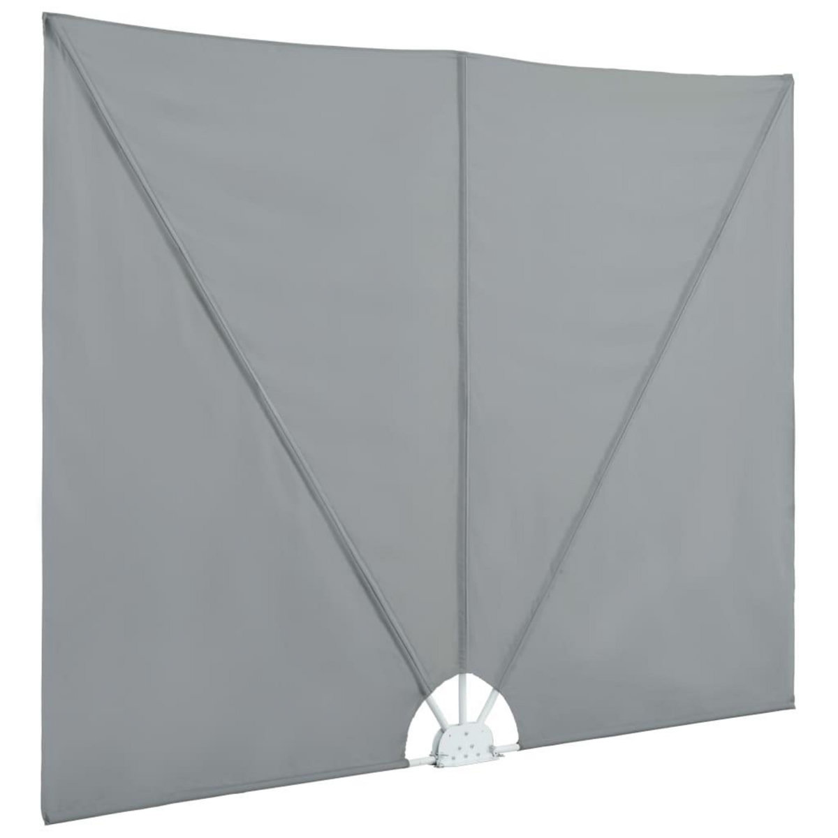 VIDAXL Auvent lateral pliable de terrasse Gris 300 x 150 cm