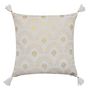Voir la diapositive 1 : Paris Prix Coussin Déco Imprimé Métallisé  Layoa  45x45cm Naturel