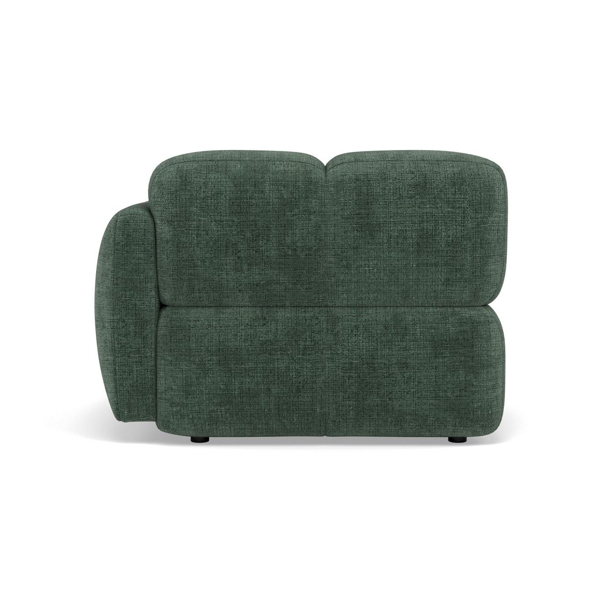 LISA DESIGN Grace - module d'assise droit en velours texturé