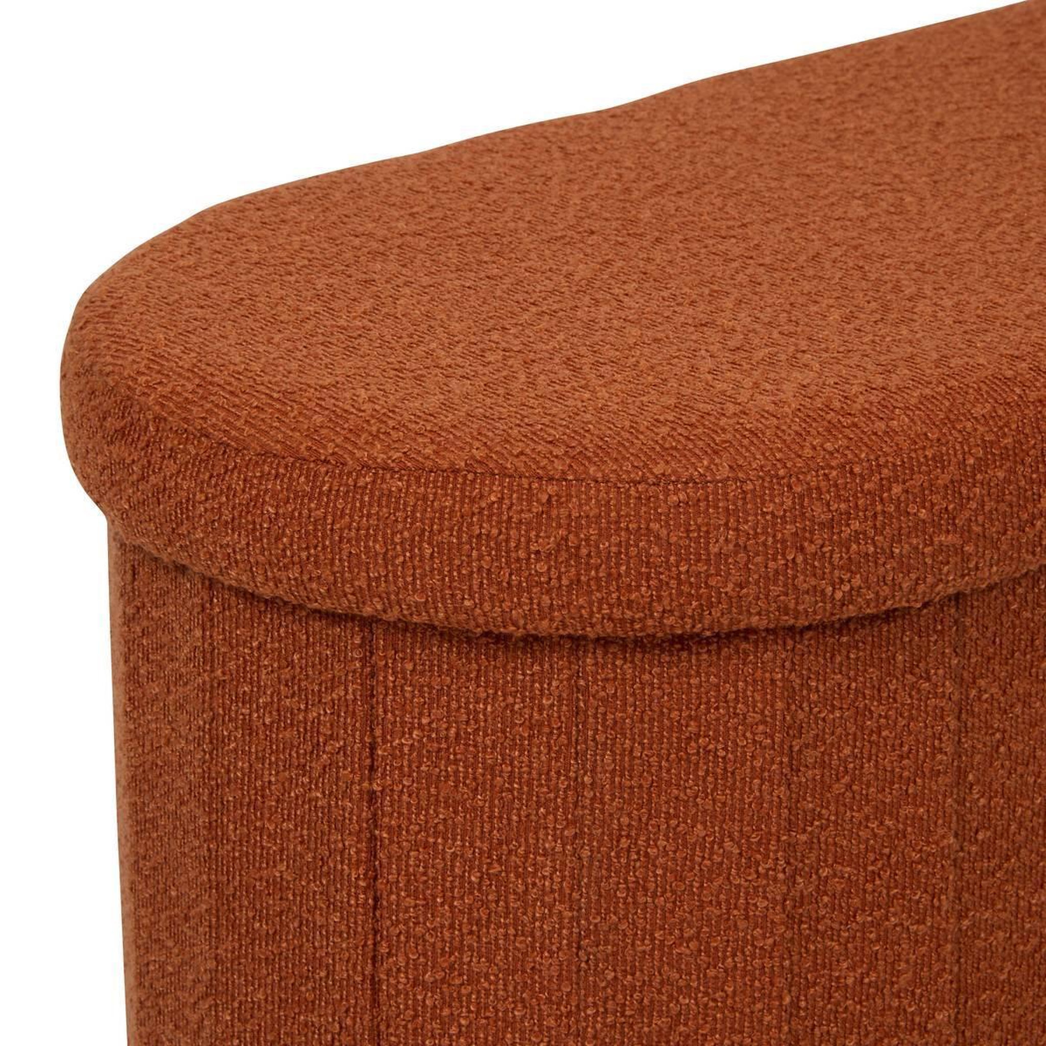 Voir la diapositive 3 : ATMOSPHERA Pouf coffre double  fink  76cm ambre