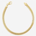 L'ATELIER D'AZUR Bracelet Or 18 Carats 750 Jaune Maille Anglaise - Femme