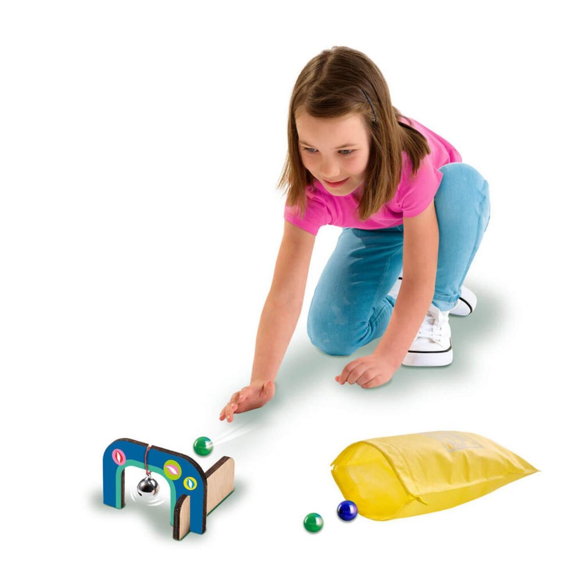 SES Creative Golf de billes : Parcours minigolf en bois