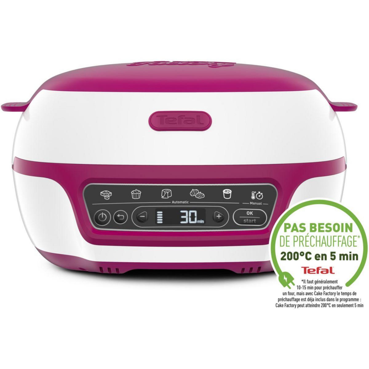 TEFAL Machine à gâteaux Cake Factory Délices KD810112