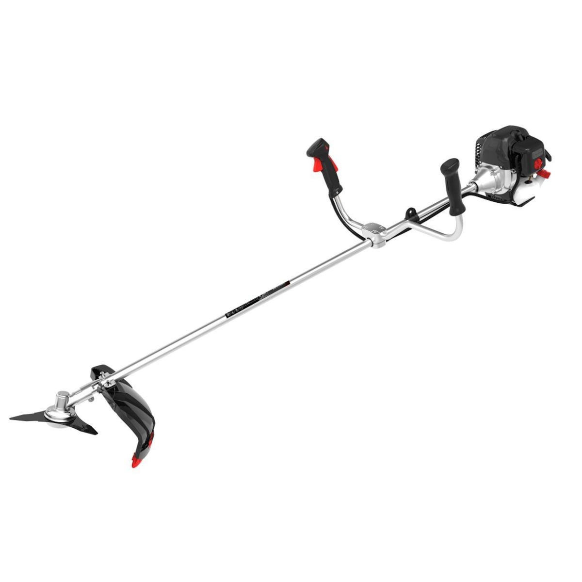 BY TONINO LAMBORGHINI GARDEN MACHINERY Débroussailleuse thermique 2en1 52cc 2.5CV 2T - Fil nylon 420mm + Lame 3 dents Coupe Herbe dense, Ronces Jardin Lamborghini