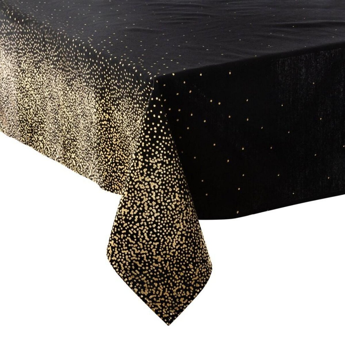 ATMOSPHERA Nappe 140x360 cm Léopard noir et or