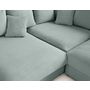 Voir la diapositive 6 : LISA DESIGN Aspen - canapé d'angle réversible 5 places - assise profonde - en velours côtelé