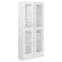 Voir la diapositive 2 : VIDAXL Armoire a vitrine Blanc brillant Bois d'ingenierie