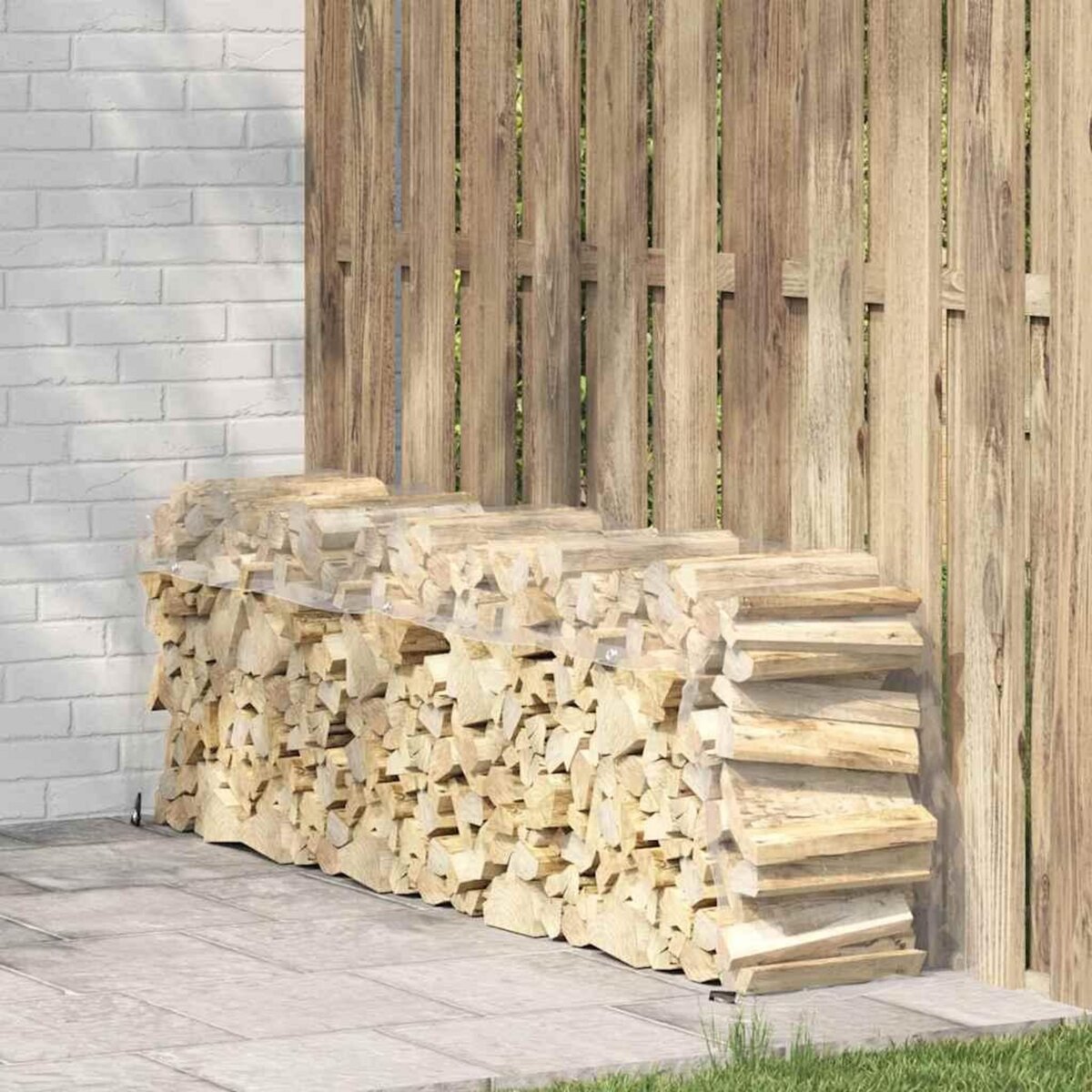 VIDAXL Bache transparente avec œillets 1x4 m PVC