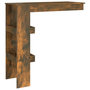 Voir la diapositive 5 : VIDAXL Table de bar murale Chene fume 102x45x103,5cm Bois d'ingenierie