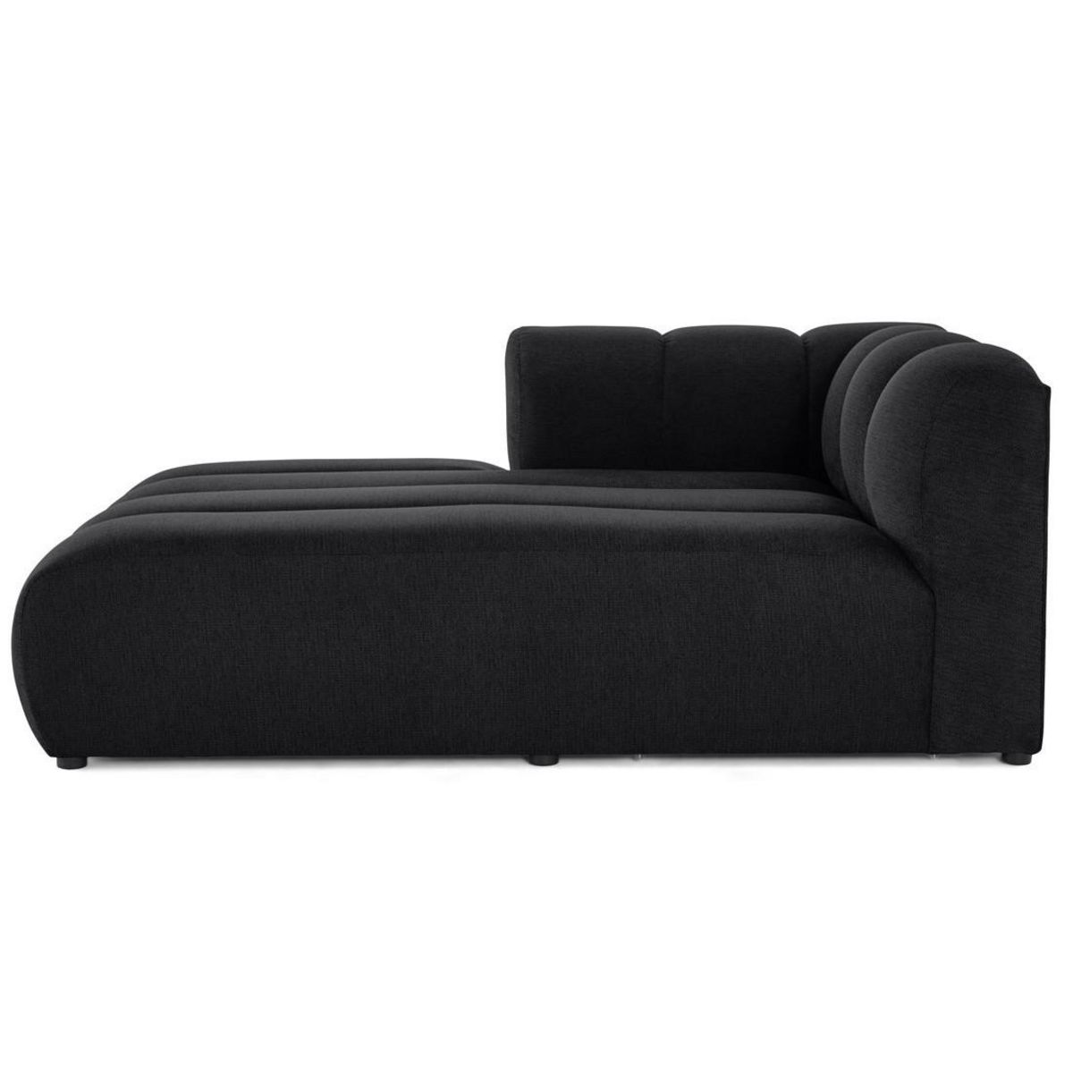 LISA DESIGN Debbie - module d'assise méridienne gauche en tissu texturé