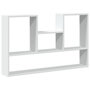 Voir la diapositive 2 : VIDAXL Etagere murale blanc 99x15x60 cm bois d'ingenierie